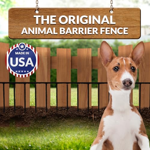 Dig Defence Original Animal Barrier Garden Fence - S/M, 25 Pack (Black) - style: Pack of 25 (Black)