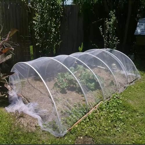 Agfabric Garden Netting 8.2'x32' Insect Pest Barrier Bird Netting for Garden Protection,Row Cover Mesh Netting for Vegetables Fruit Trees and Plants,White - size: 8.2'x32'