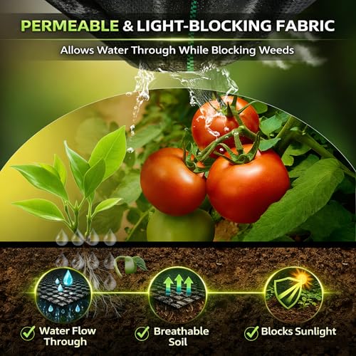 Weed Barrier Landscape Fabric Heavy Duty,Garden Fabric Weed Barrier,Black Mulch for Landscaping, Weed Blocker Fabric Garden Bed Cover Garden Supplies (3ft x 60ft) - size: 3ft x 60ft
