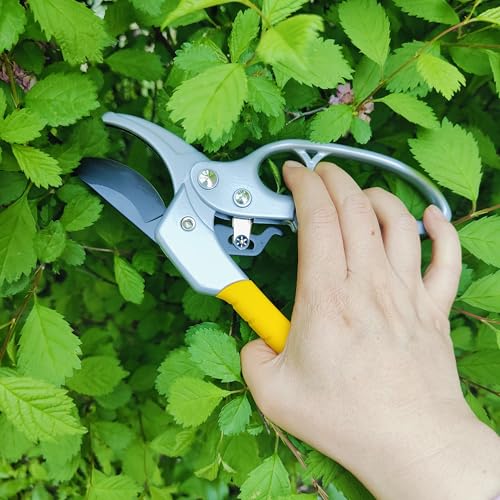 Gardening Pruning Scissors, 3 Times Easier, 1-Inch Cut Capacity Gardening Clippers, Pruning Shears, Strong Garden pruners for weak arthritic hands