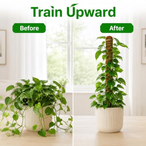 2 Pack 28'' Moss Pole for Monstera, Bendable Coco Coir Plant Support Stakes - size: 2 Pack ( 28-Inch)