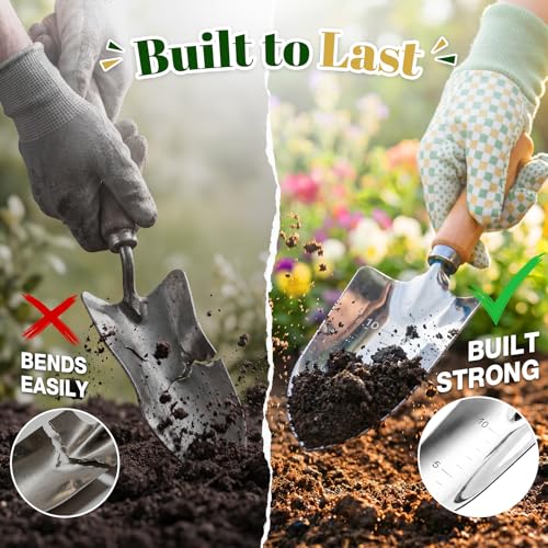 Heavy Duty Gardening Tool Set with Tote Bag, Great Gift for Gardeners