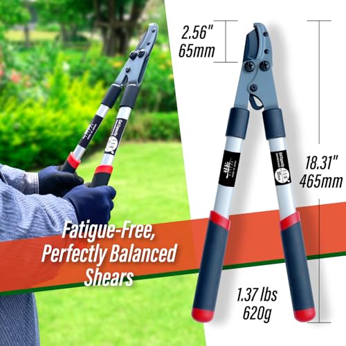SUIZAN Anvil Hand Loppers 18" - Japanese Branch Cutter Garden Tree Trimmer - style: Anvil Loppers 18 Inch (465mm)