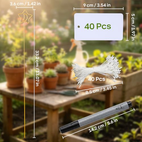 Plant Labels Kit Decorative Garden Markers DIY Plant Tags