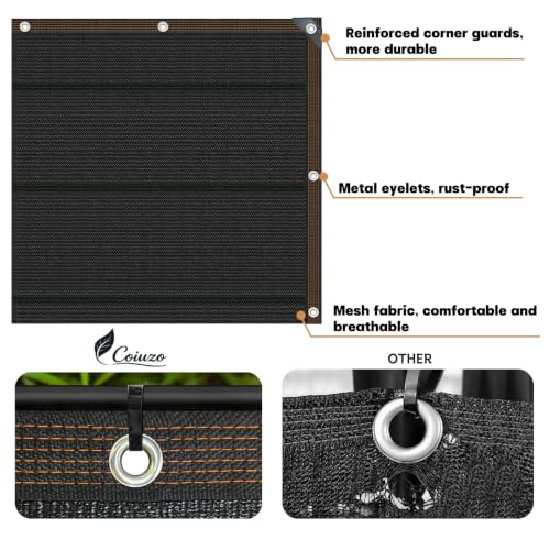 Garden Shade Cloth Suitable for Plants Outdoor Vegetables with Buckle Holes Greenhouse Chicken Coop Dog Kennel Courtyard Shade net Tarp Netting Waterproof Fabric 90%, 3.3FT*6.6FT - color: Style:90%, size: 3.3FT*6.6FT