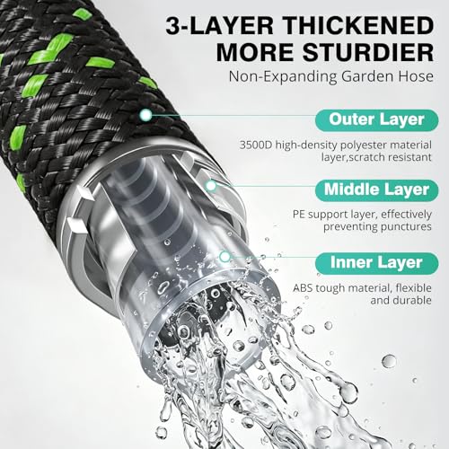 Lightweight Garden Hose, 5ft Non Expandable Water Hose - size: 5FT