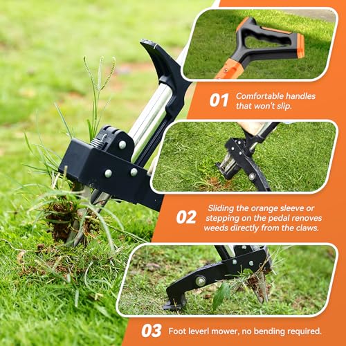 Fulljion Weed Puller Tool,No Bending/Kneeling for Lawn,Yard & Garden Tool