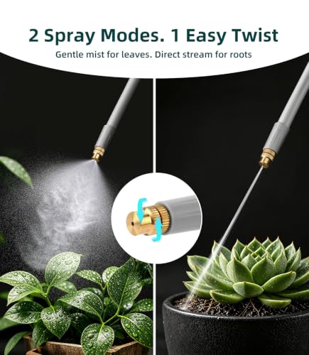 3L Pump Sprayer with 12-Inch Long-Reach Flexible Wand for Garden
