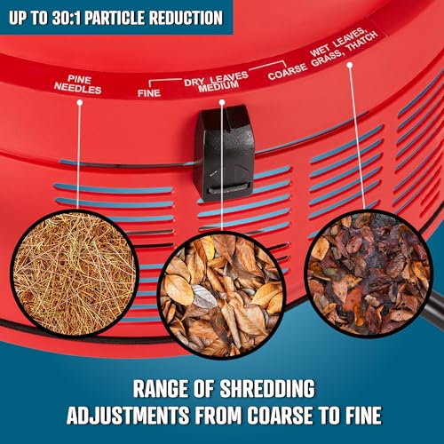 Flowtron Electric Leaf Mulcher and Shredder, 30:1 Ratio, 21 in Funnel