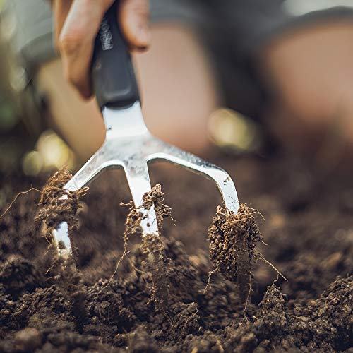 Fiskars Xact Hand Cultivator, Stainless Steel Weeder with SoftGrip Handle, Durable Garden Tool for Loosening and Aerating Soil, Ideal for Flower Beds and Garden Beds (Pack of 4) - size: Cultivator (Pack of 4)