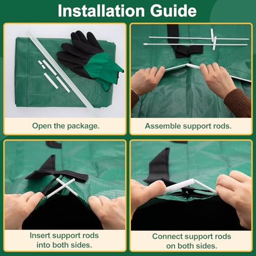 72 Gallon Lawn Leaf Bags, Yard Waste Bags, Leaf Collector, 2 Pack - size: 1 Count (Pack of 2)