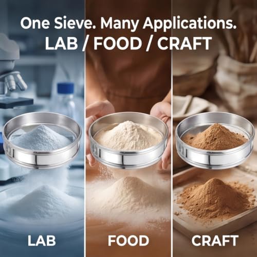PATIKIL Lab Sieve 2400 Mesh(0.005mm) 11.8"(30cm) Diameter Sifting Screen - size: 2400 Mesh(0.005mm)/11.8"(30cm) Dia