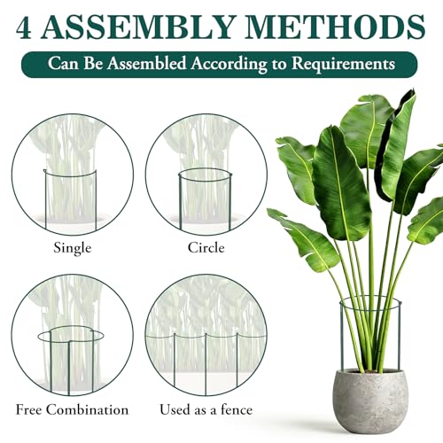 Unves 10 Pack Peony Cages and Supports, Plant Support Stakes, 24" x 10" - size: 10" W x 24" H - 10Pack