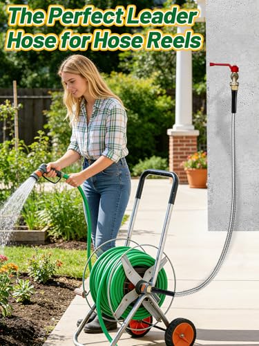 5ft Female to Female Short Garden Hose with Brass Fittings - size: 5ft