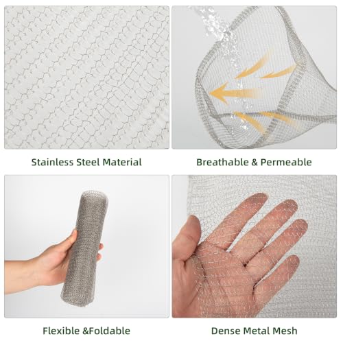 8 Pcs Root Guard Gopher Basket,5 Gallon Stainless Steel Wire Mesh Cages Protect Plant Roots (15.75x17.7 Inch) - size: 5 Gallon-8Pcs