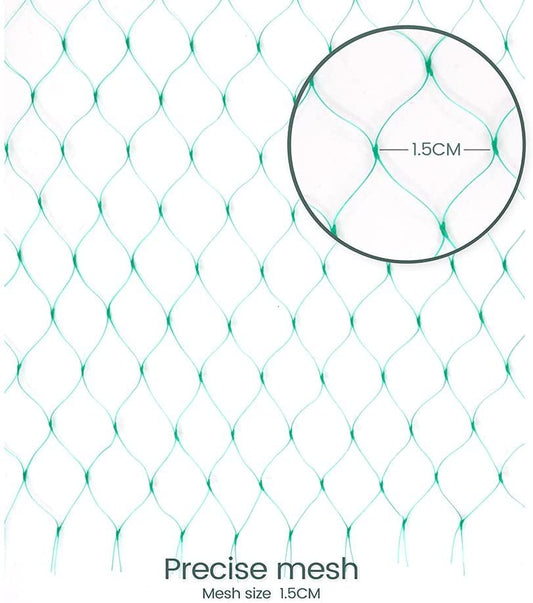 20 x 33ft Garden Netting, Bird Netting Strawberries Cover for Plants, Fruit, Vegetables,Seedlings with 100 PCS of Zip Ties - size: 20x33ft