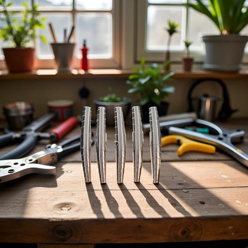 5 Pcs Silver Springs Pruners Replacement, Replacement Pruning Shear Spring,Spare Spring, Hand Pruner Replacement Practical Kit Garden Supplies Stainless Steel Accessories Gardening Scissors Shears