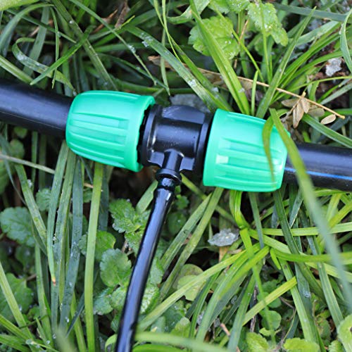 10 Pcs 1/2" to 1/4" Barbed Drip Irrigation Fittings Tee Connector - size: 1/2 to 1/4 inch 3-Way