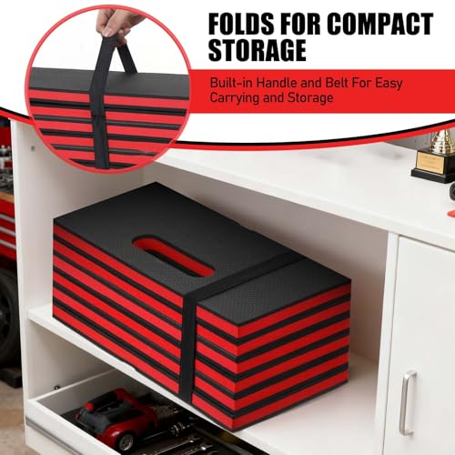 SHENLIU Foldable EVA Utility Mat with Handle, Heavy Duty Mechanic Mat