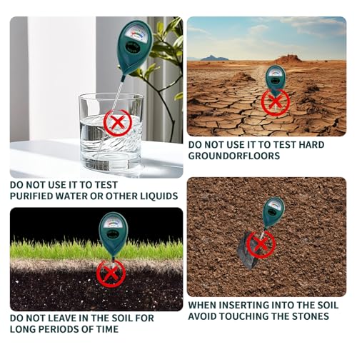 2 Pcs Green Soil Moisture Meter, Plant Water Meter, Moisture Meter for Plants, Soil MoistureTester, Soil Water Gauge for Plants, Plant Moisture Monitor No Battery Needed (Green+Green) - color: GREEN+GREEN