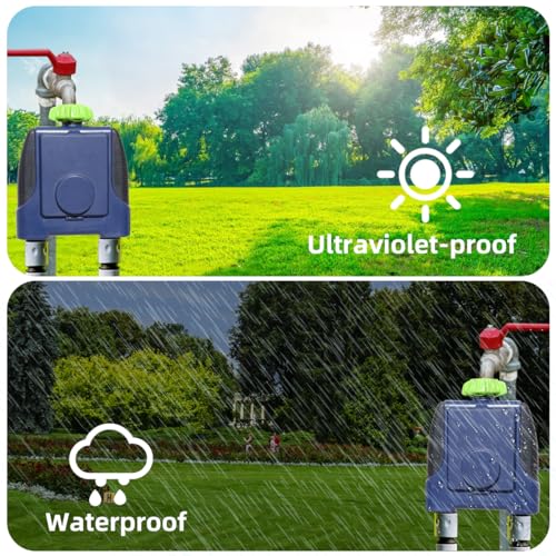 2 Outlet Garden Automatic Water Timer Sprinkler Controller System - style: 2 outlets