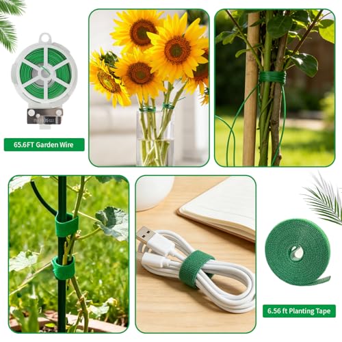 Monstera Plant Support Stakes, 30 Pcs Stackable Plant Support Stakes Sticks Poles for Indoor & Outdoor Plants, Climbing and Potted Plants, Stem Supports, Pothos