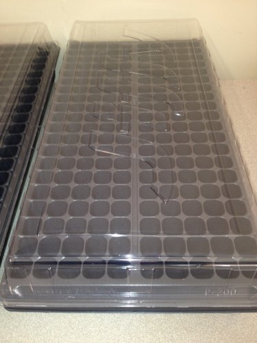 Seed Starting Kit (2ea) Seed Trays, 200 Cell Plug Trays, Humidity Dome Lids, Cloning