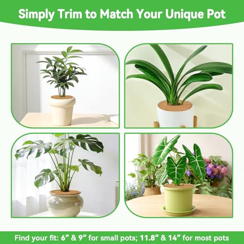 ZeeDix 14 Inch Coconut Fiber Tree Ring Mulch Mat, 3 Pack Tree Mulch Ring - color: 3 Pack, size: 14 Inch