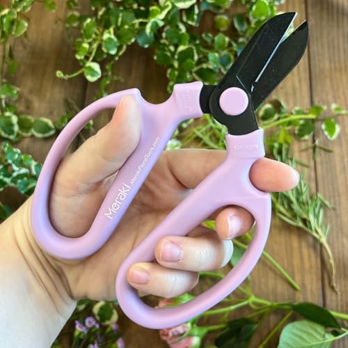 Garden Pruning Shears Scissors Set Of 3, Purple Meraki Garden Shears - style: Set of 3, Purple