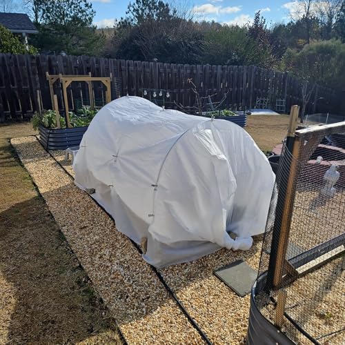Garden Hoops Grow Tunnel, 6 Sets of 7FT Greenhouse Row Cover Hoops, 30pcs