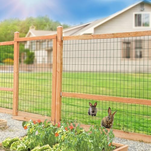 Green PVC Coated Welded Wire Fence 48" x 50' Roll, 2"x4" Mesh, 14 Gauge - color: Green, size: 2''x4'' 14GA 48''x50'