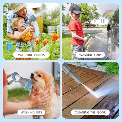 MOJEST Retractable Garden Hose Reel - 1/2 in x 100 ft Wall Mounted Heavy Duty Water Hose Reel with Automatic Slow Rewind System, 2 Hose Nozzle, 180°Swivel Bracket, Light Gray - color: Light Gray, size: 100FT