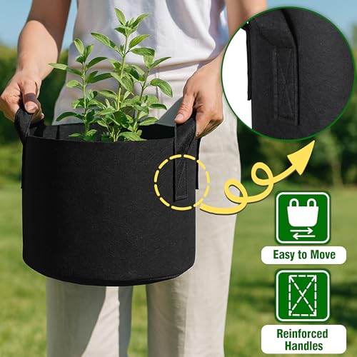 12-Pack 10 Gallon Grow Bags - size: 10 Gallon