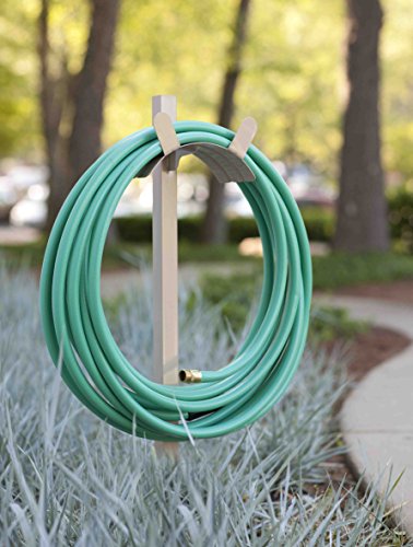 Liberty Garden Products 692-2 Basic Metal Garden Stand, Holds 150-Feet of, 5/8-Inch Hose, Tan - style: Basic Hose Stand - Tan