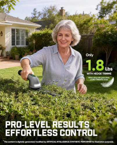 Fanttik Z10 Pro Cordless Hedge Trimmer for Yard, Garden, Lawn Care