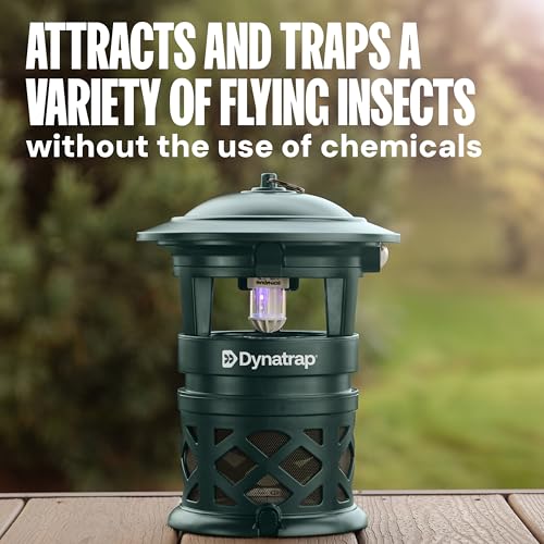 DynaTrap DT2030-GRSR Fly Traps Outdoor - Mosquito & Flying Insect Killer for 1 Acre – Kills Flies, Gnats, Wasps - Bug Zapper Alternative - Green - color: 1 Acre Green Trap
