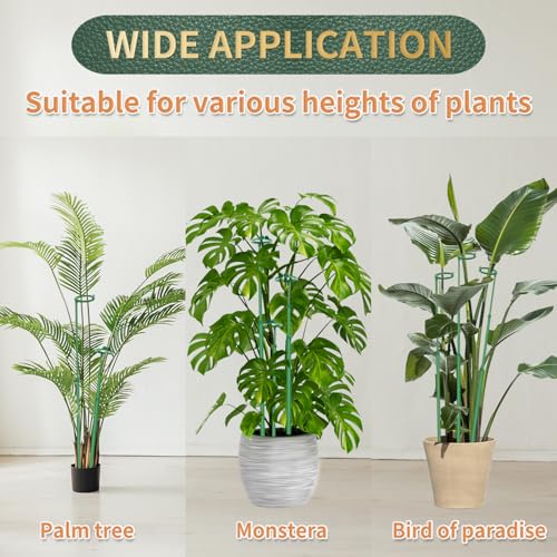 Telescoping Plant Stakes, 7Pcs 17.9IN to 42.3IN Adjustable Monstera Support - size: 25Inches 7Pack