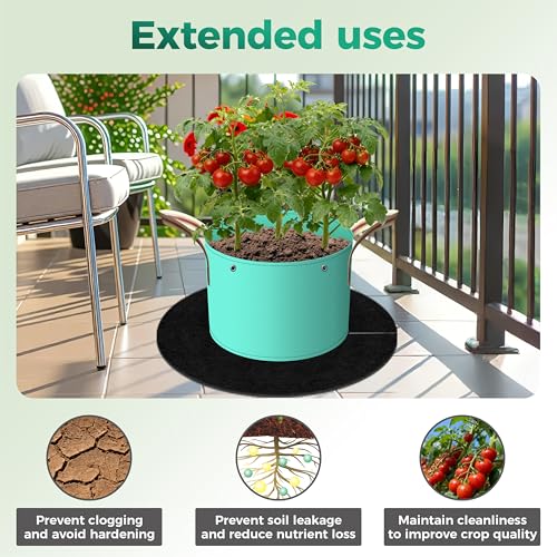 32.3 Inch 2 Pack Non-Woven Tree Mulch Ring for Weed Controlling - size: 32.28 inch