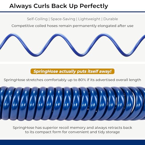 SpringHose RV Quick Connect Water Hose, 3/8-in x 15-ft - size: 15-Foot