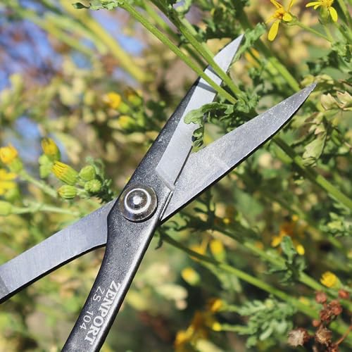 Zenport ZS104 Deluxe Garden Scissors, 8" Carbon Steel Utility Shears