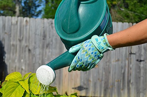 DIGZ Grip Latex-Free Polyurethane Coated Garden Gloves with Adjustable Wrist - size: Medium (Pack of 1)