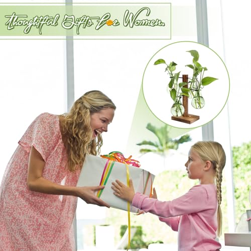Plants Propagation Stations Bulb Glass Propagation Birthday Gift for Women - color: Green