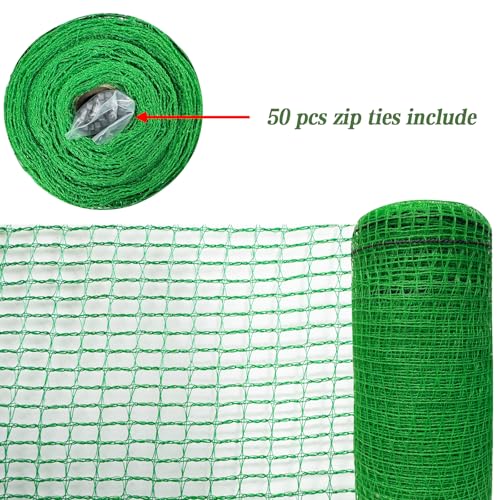 Plastic Garden Fence 4x30 FT, 0.4" Mesh Deer Fence Roll - size: 4' x 30'