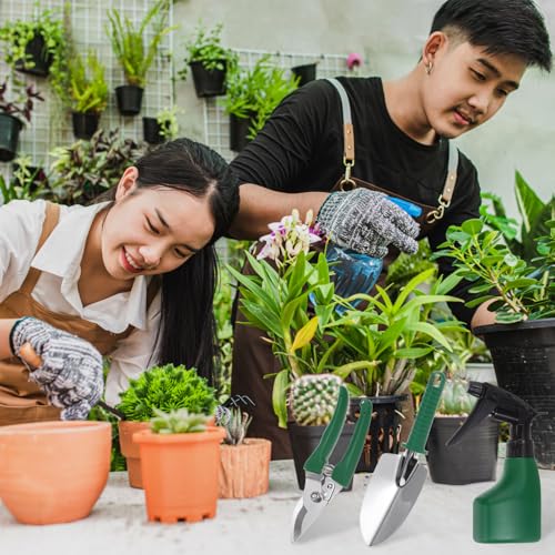 HARFINGTON 1Set Garden Tool Set 10Pcs Plastic Gardening Planting Tools Kits - color: Green