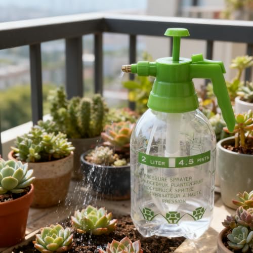 2L Garden Sprayer,Pressure Spray Bottle,Hand Pump Sprayer (2L Green) - color: 2L Green