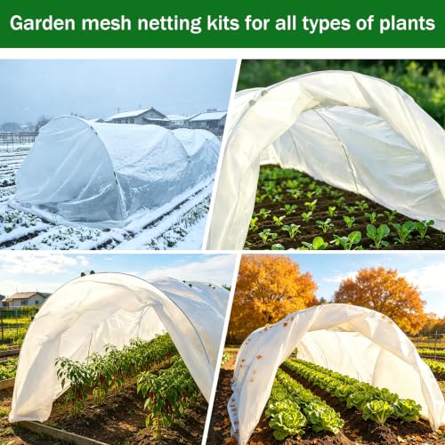 10x33FT Plant Covers Freeze Protection Garden Netting Kit 1.2oz/yd²