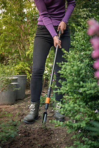 Fiskars QuikFit Weed Extractor, Narrow Head, Width: 3.5 cm, Steel Head, Black/Orange, 1000731 - style: Weed extractor