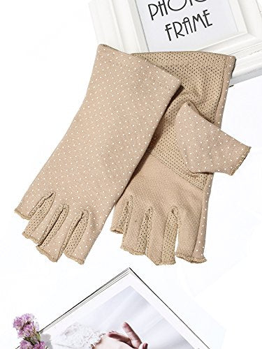 Maxdot Sun Gloves for Women UV Protection - color: Khaki