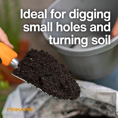 Fiskars Ergo Garden Trowel, Heavy Duty Hand Tool for Digging and Planting - size: Trowel, style: Trowel