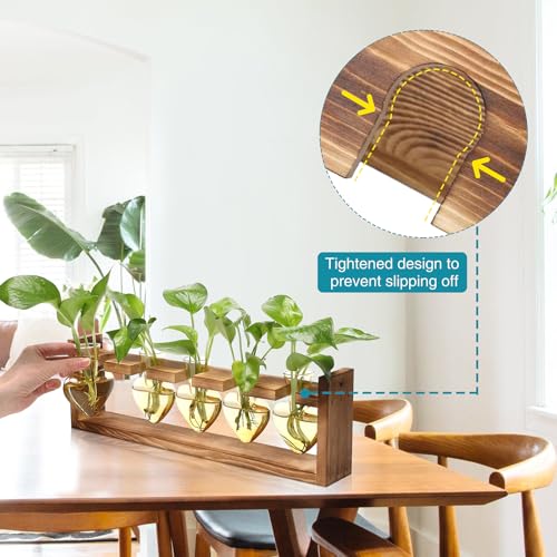 Plant Terrarium Hanging Propagation Stations Gift for Women - color: Gold